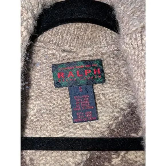 Vintage Handknit Ralph Lauren Wool Silk Blend Duster - Picture 3 of 5